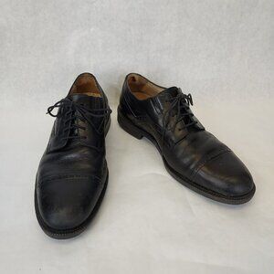 Johnston Murphy Cap-Toe Oxford Shoe Men's 8.5 Signature Series Leather Sheepskin